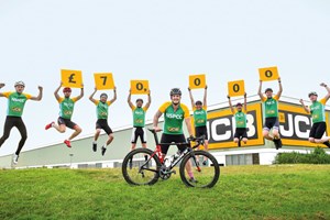 JCB employees launch the £70,000 NSPCC appeal