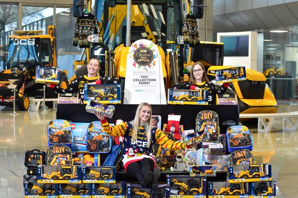 JCB employees play Santa as toy appeal gets into full swing