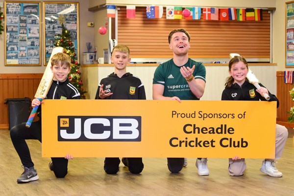 Cheadle Cricket Club bowled over by JCB support