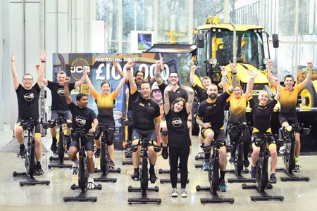  

A TEAM of intrepid JCB cyclists is putting pedal power into action with a massive fundraising challenge to help enhance the lives of children and young people with cancer.