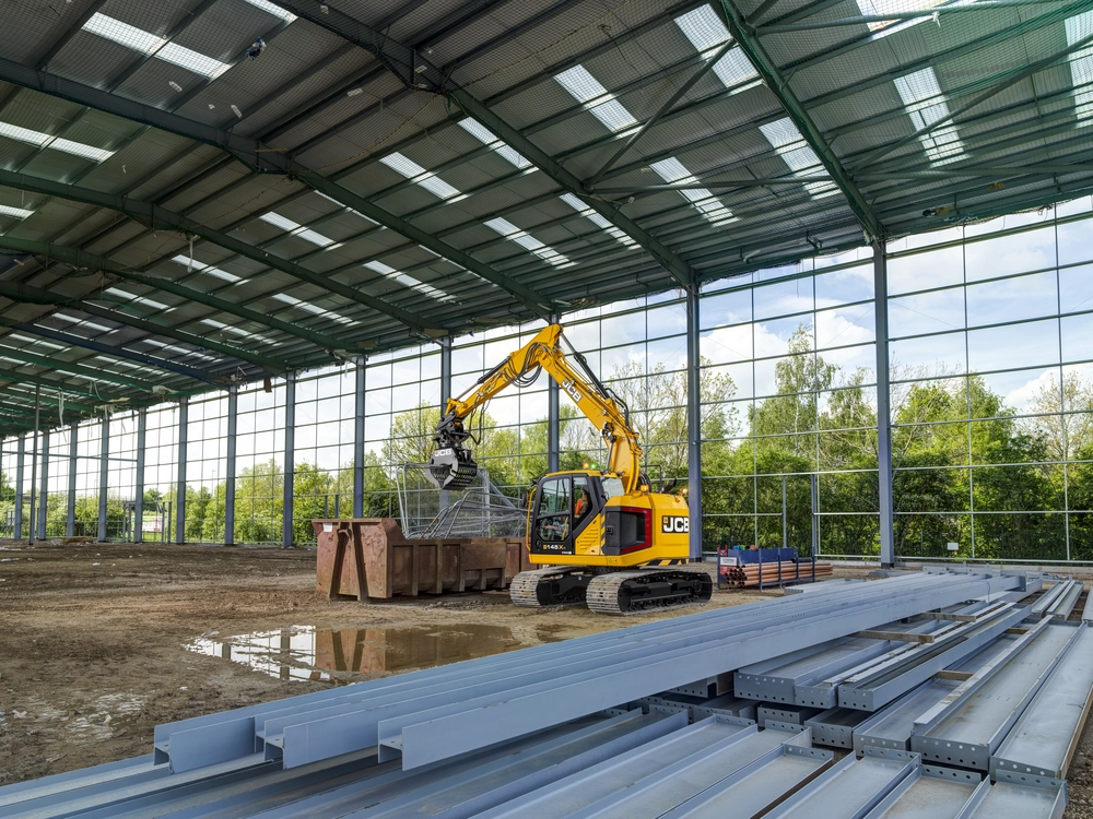 145XR reduced tailswing X Series tracked excavator lifting