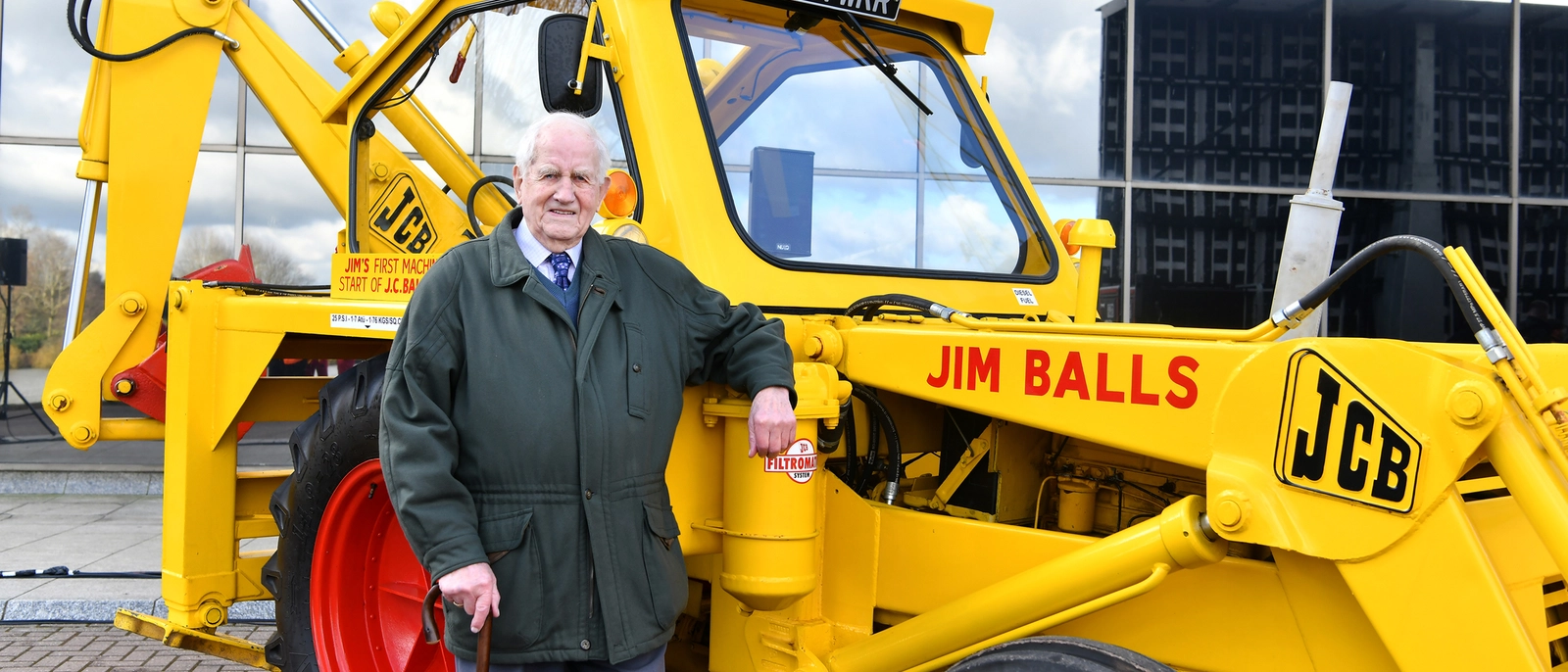 Ken Harrison with Backhoe Loader