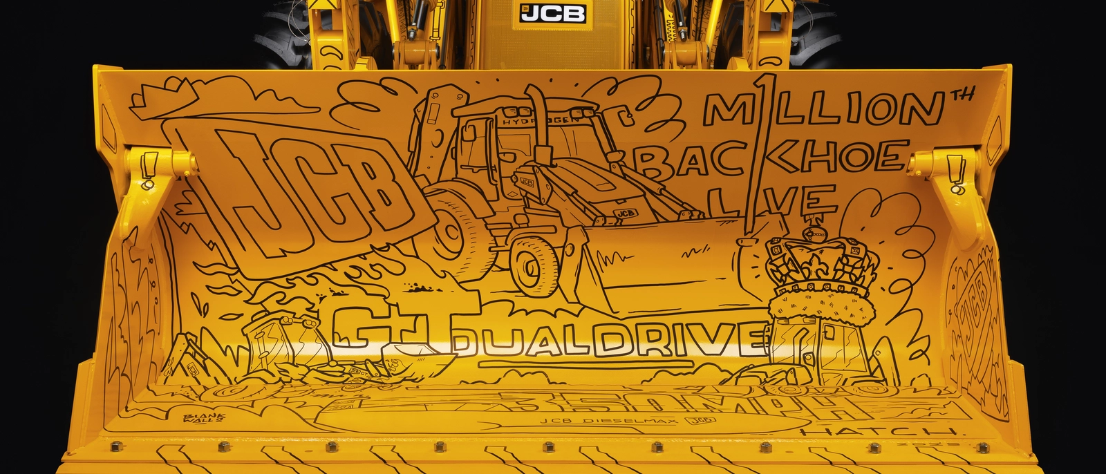 Millionth Backhoe Loader - Commemorative machine Front Bucket