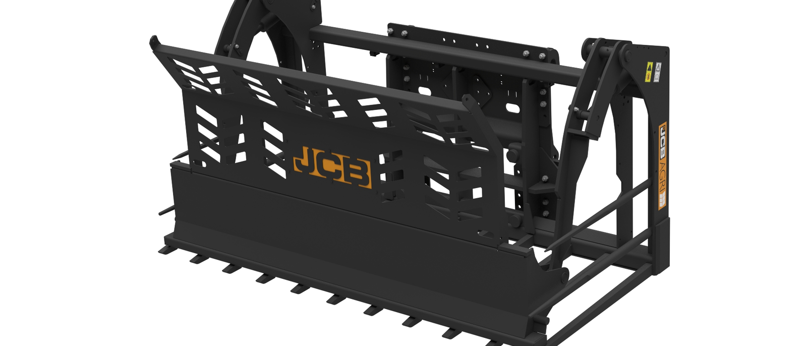 Agricultural - Push off grass fork - Front right open - CGI