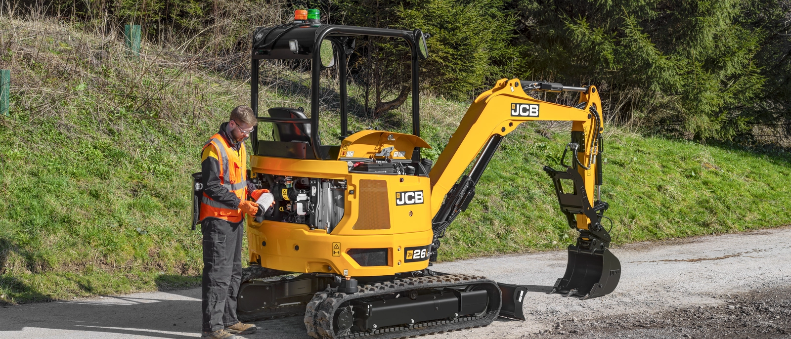 26C - Mini Excavator - Service checks - application
