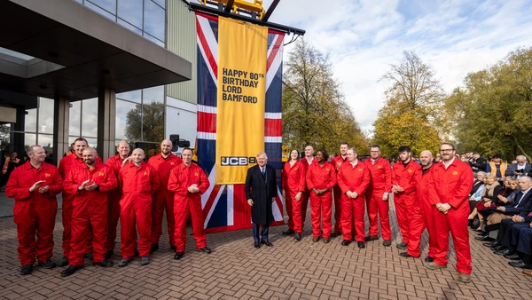 Double celebration as JCB and Lord Bamford marks 80th birthdays - Press Release - Image 1