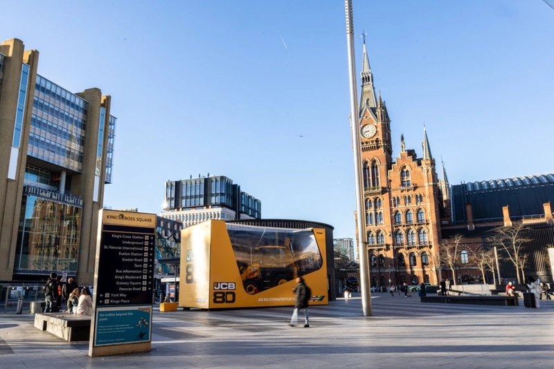  Backhoe in a Box at King’s Cross railway station