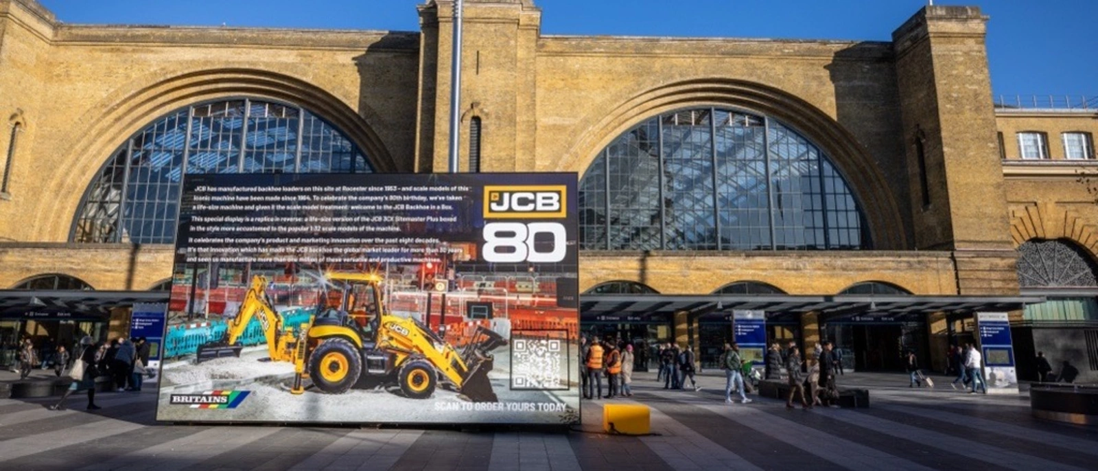 Backhoe in a Box at King’s Cross railway station