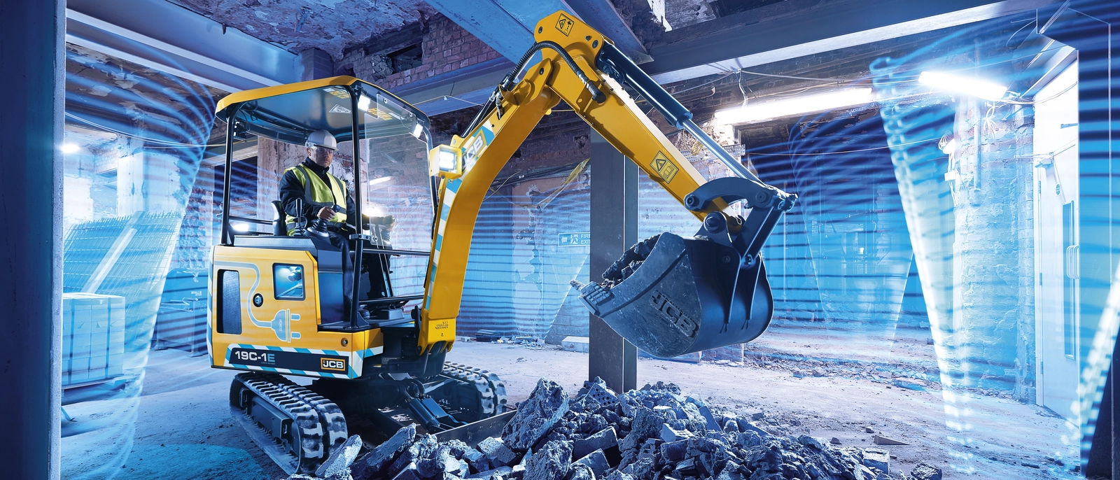 19C-1E Mini Excavator - Electric Long Range - Indoor Excavation 