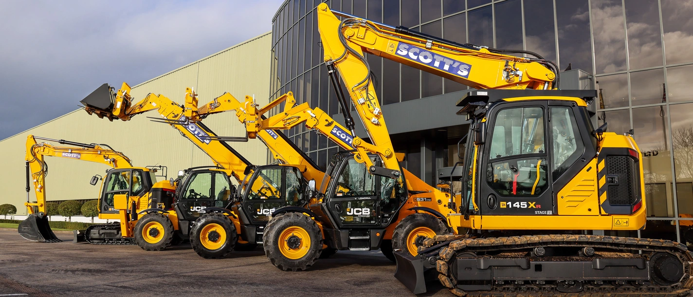 JCB Scott's Hire Collection of machines