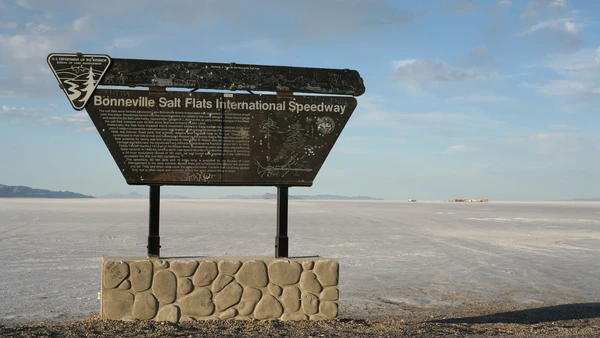 Bonneville Salt Flats Signage