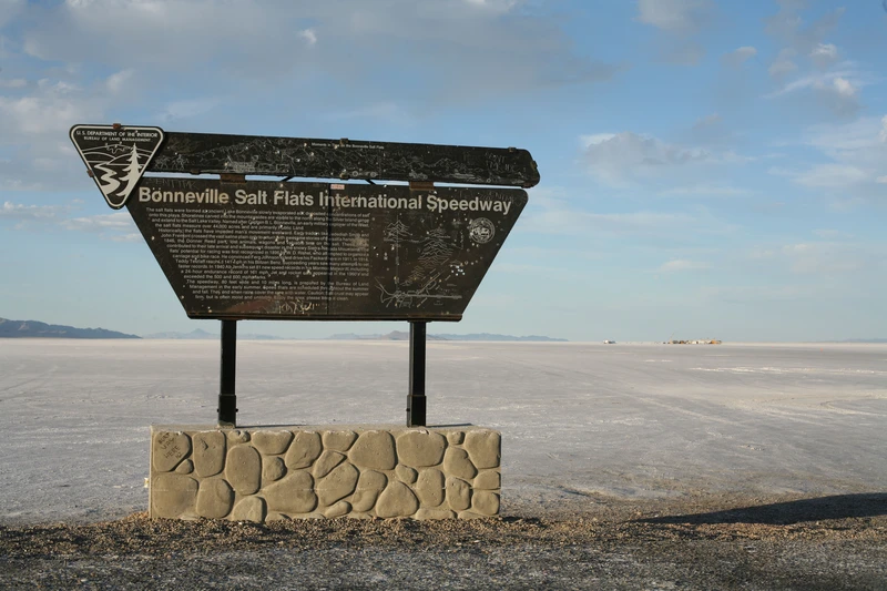 Bonneville Salt Flats Signage