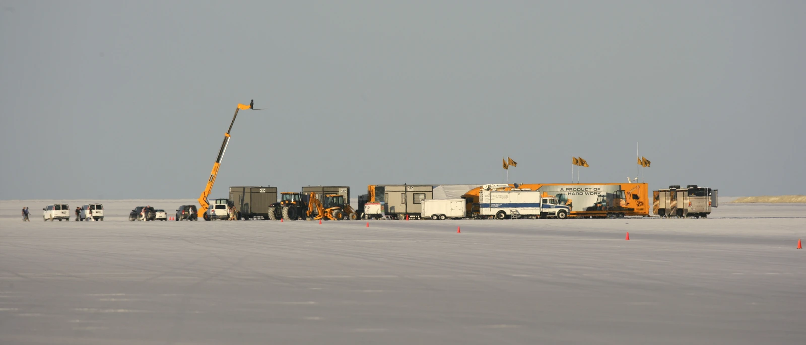 JCB Bonneville salflats set up