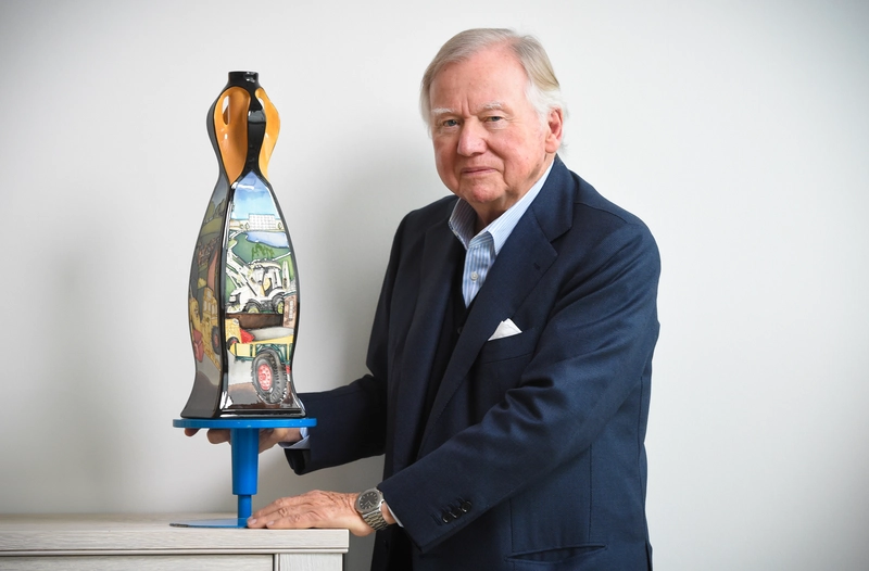 Moorcroft pottery bespoke vase press release - Lord Bamford