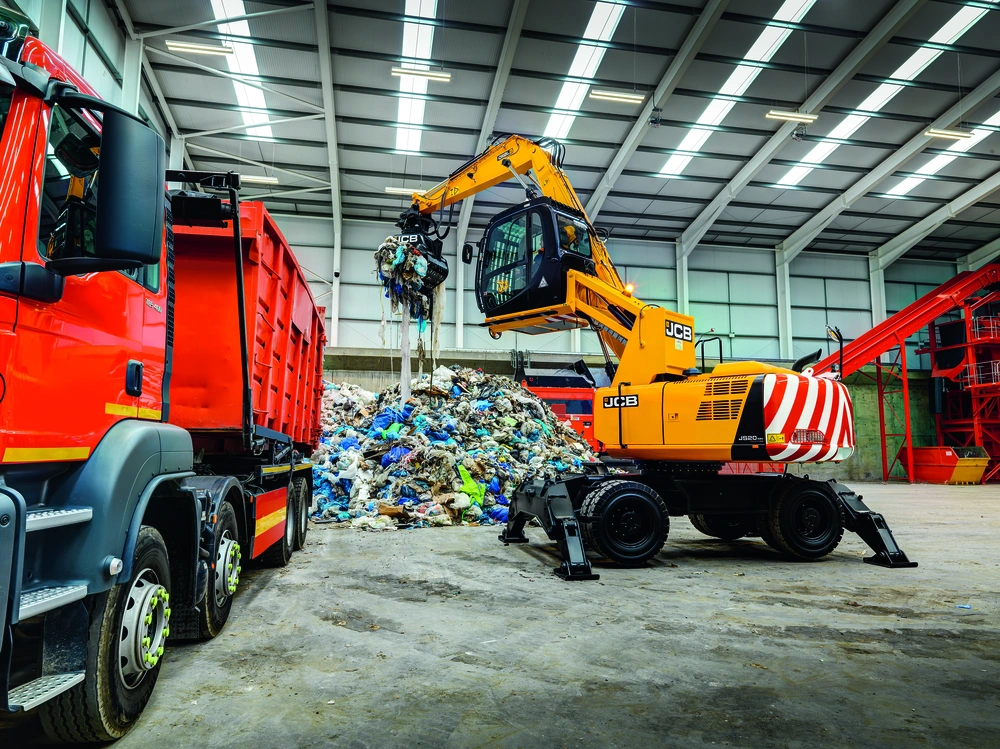 JS20MH Material Handler Wheeled Excavator