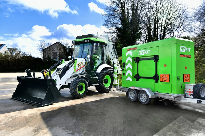 HYKIT Mobile Hydrogen Refueller with JCB 3CX Hydrogen