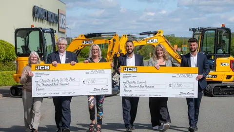 Cheadle donations cheque press- Compact Products
