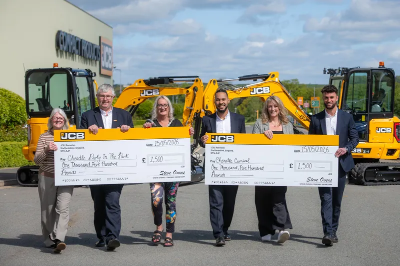 Cheadle donations cheque pres - Compact Products