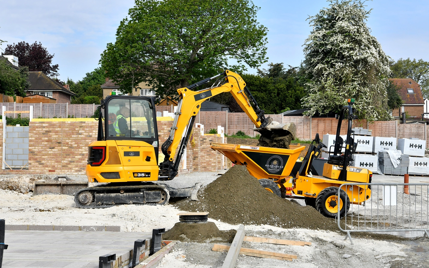Housebuilder on the road to success with JCB