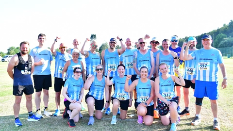 Out in force - members of Silverdale Running Club