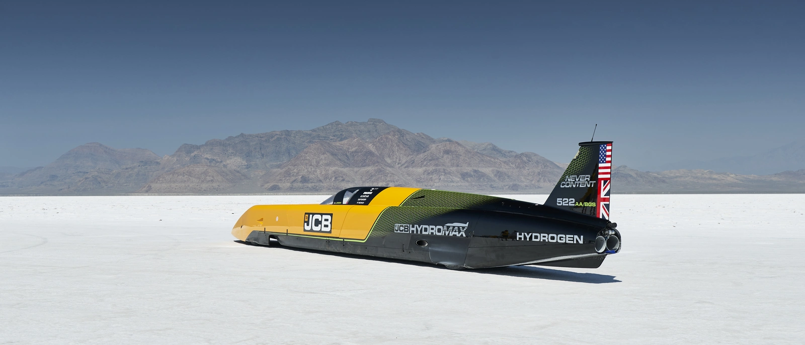 JCB Hydromax during the SCTA Speed Record