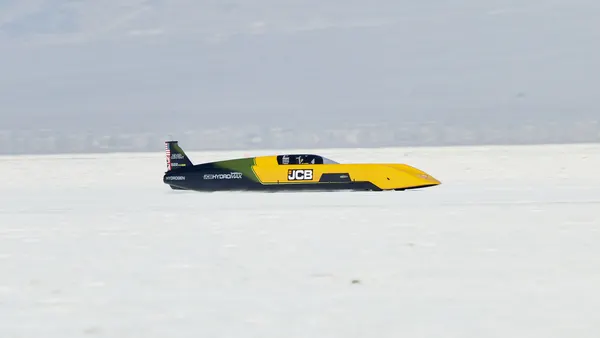 JCB Hydromax during the SCTA Speed Record