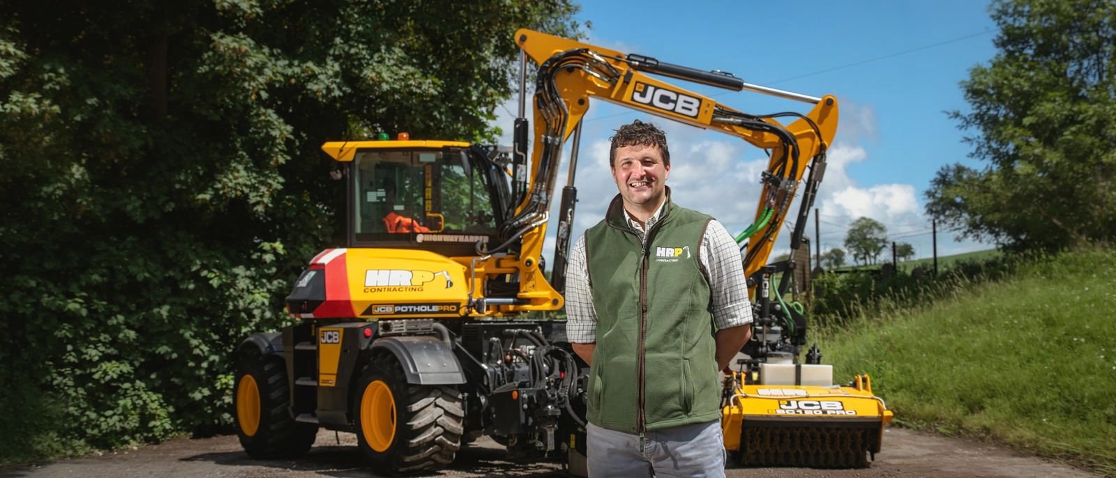 HRP Contracting JCB Pothole Pro with operator James Harper 2