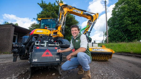 HRP Contracting Owner James Harper with JCB Pothole Pro  