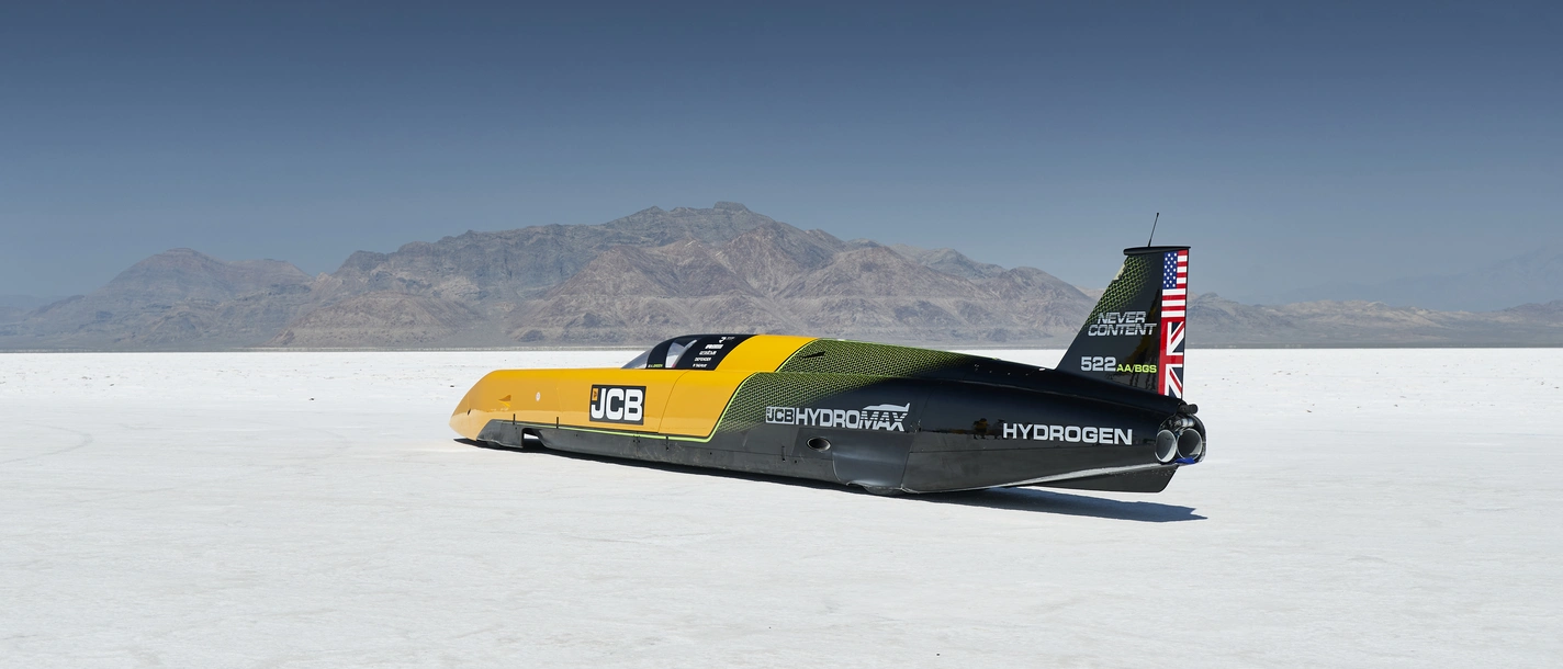 JCB Hydromax during the SCTA Speed Record