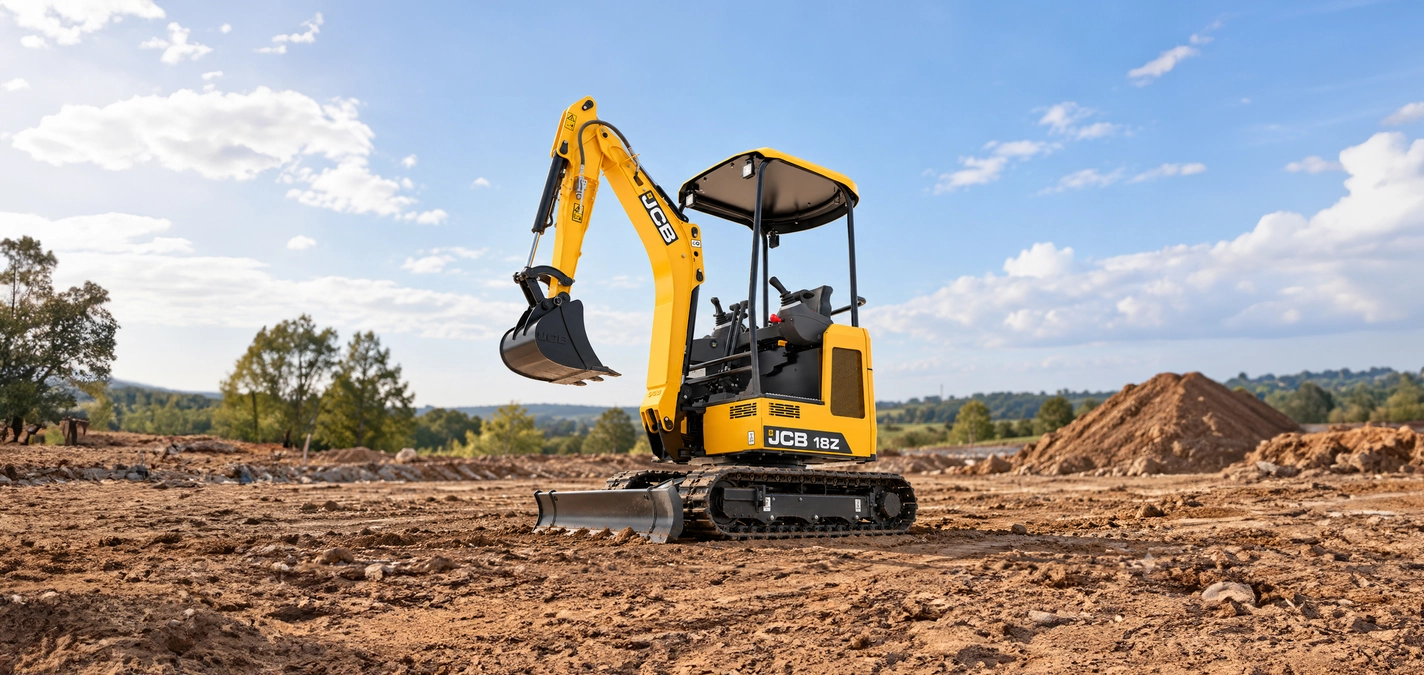 EN-IN-IN - JCB 18Z-1 Mini Excavator - Digging Application Shot