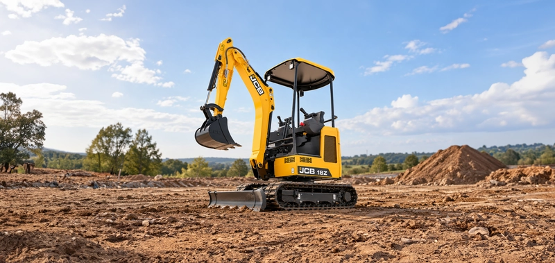 EN-IN-IN - JCB 18Z-1 Mini Excavator - Digging Application Shot