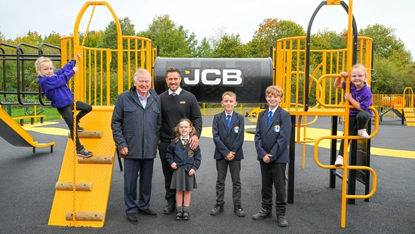 JCB Delivers £58,000 playground makeover for local children-1